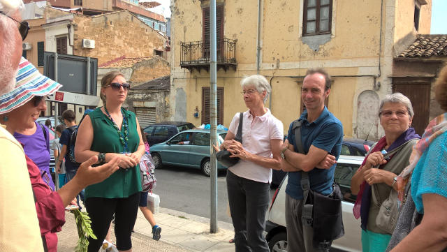 Il gruppo di Hannover per le vie di Brancaccio