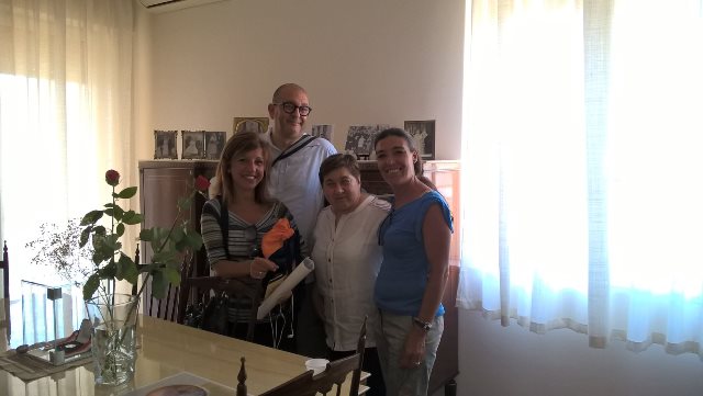 13 luglio 2016. Visita dei rappresentanti della fondazione Caponnetto a casa Puglisi come segno di solidariet� al lavoro svolto del centro