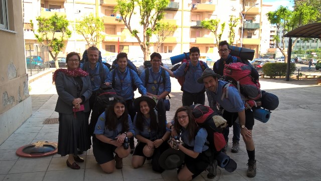 Gruppo scout di Lamezia Terme il 30 aprile 2016 visita la Casa-Museo del Beato Giuseppe Puglisi