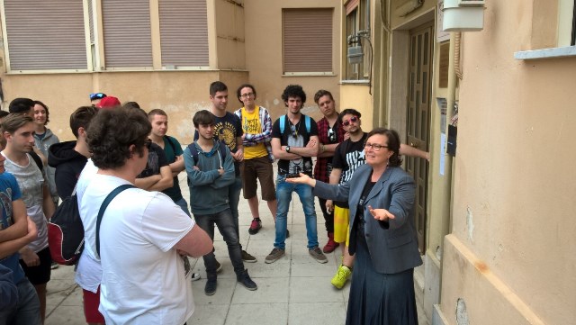Studenti della Scuola Don Bosco di Sesto San Giovanni in visita alla Casa-Museo del Beato Puglisi