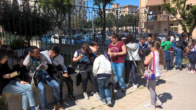 Gli alunni dell'I.C.S. Rita Atria di Palermo in visita alla Casa-Museo il 5 maggio 2016