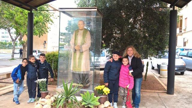 Alunni della Scuola Salgari di Palermo in visita alla Casa-Museo il 3 maggio 2016