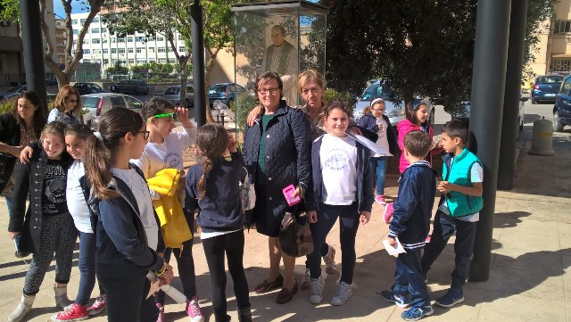 I bambini della scuola elementare Emilio Salgari di Palermo in visita alla Casa-Museo del Beato Puglisi
