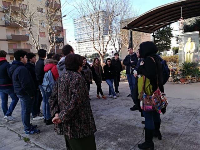 Una delegazione dell'Istituto Pedro Arrupe in visita presso la Casa-Museo del Beato Puglisi
