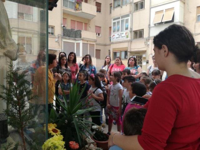 Gli alunni dell'I.C. Di Vittorio di Palermo in visita presso la casa-museo