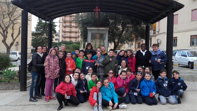 Gli alunni della scuola elementare G. Rodari di S.Gullo (TO) il 2 marzo 2018 in visita presso la casa-museo