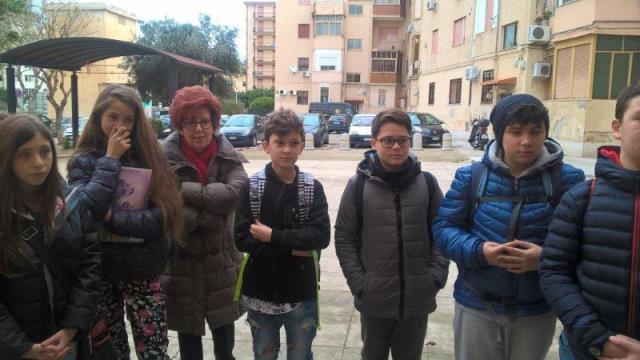 Alunni della 1G della scuola Franchetti in visita presso la casa-museo il 12 gennaio 2018