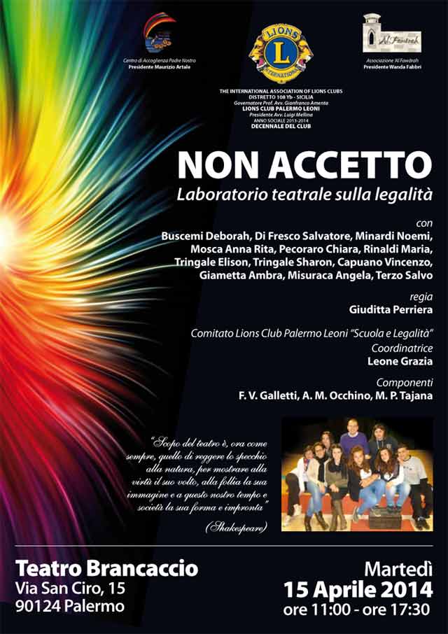 Locandina dello spettacolo teatrale