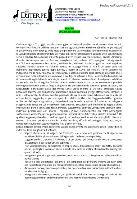 Racconto Epistolare di San Fele