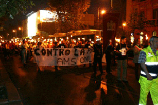 Foto durante il corteo