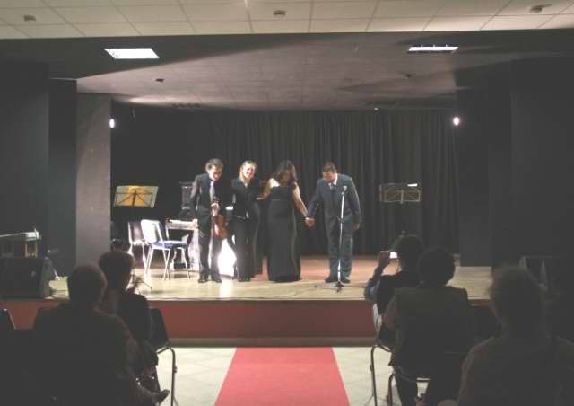 L'orchestra che si � esibita in sulle note di Padre Pino Puglisi
