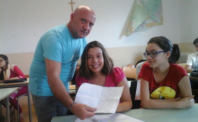 Il Prof. Nicol� Mannino e la studentessa Aurora Bruno
